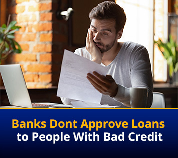 person looking at bank statement