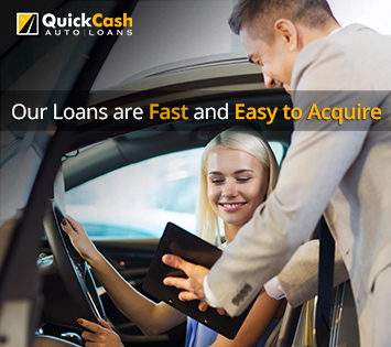 Our Loans are Fast and Easy to Acquire. Get Your Auto Title Loan Today Picture of a Quick Cash Auto Loans Client Receiving an Auto Title Loan in Miami